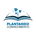 Logo Plantando conhecimento na cor azul